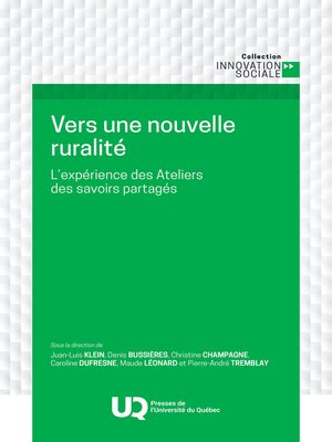 cover image of Vers une nouvelle ruralité